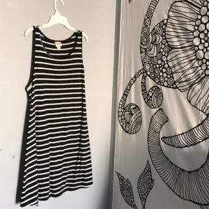 Striped, tank dress.